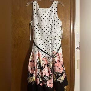 Jessica Howard Polka Dot Floral Dress